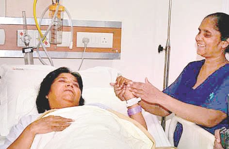 Doris helping hand extended by the Delhi Police