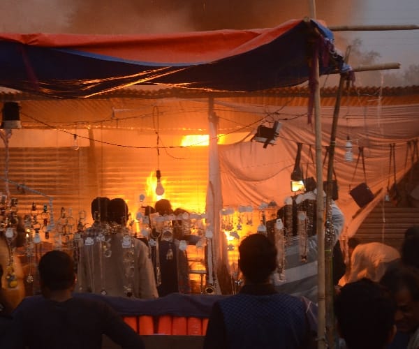 fire in Lucknow Mahotsav.