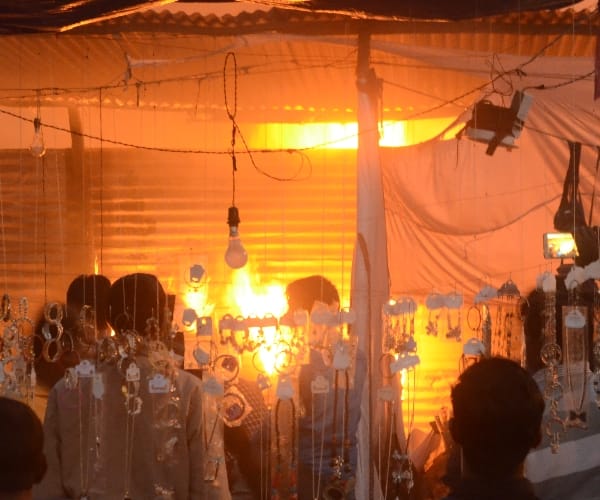 fire in Lucknow Mahotsav.