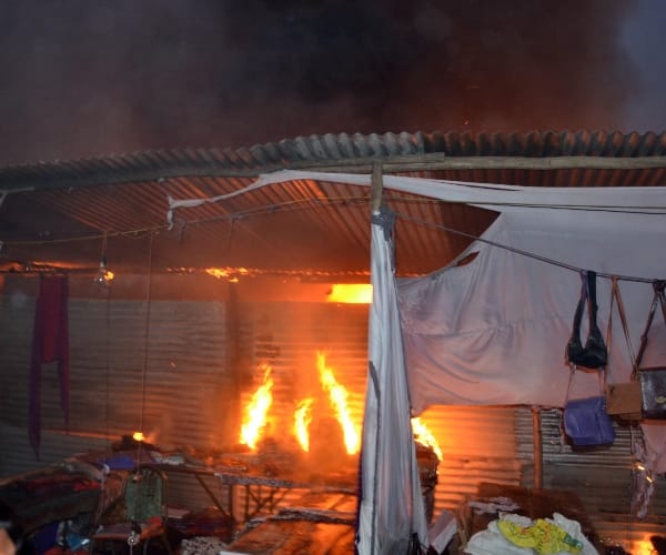Set fire to the grocery store