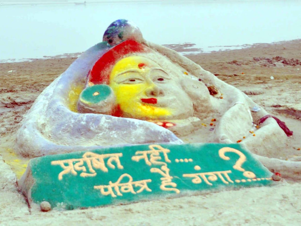 When cleaning system on the lines of the Ganga Ghats of Sarayu
