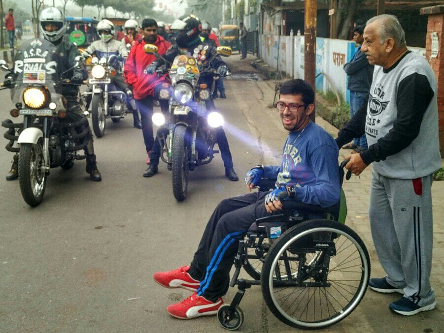 bike rally from lucknow to raise fund for disabled 