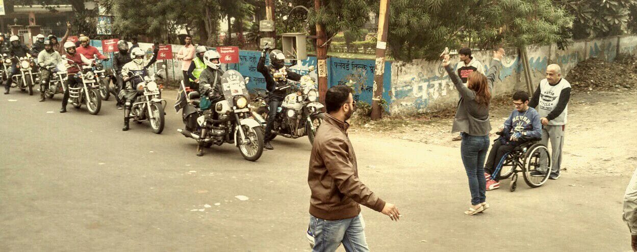 bike rally from lucknow to raise fund for disabled 