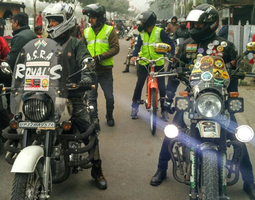 bike rally from lucknow to raise fund for disabled 