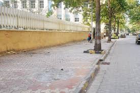 JDA's broken pavement without permission