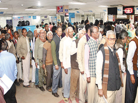 pensioners were paid very little amount