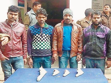 Four crooks arrested in police encounter