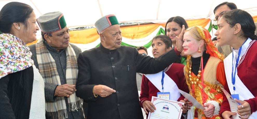 cm virbhadra singh targets vidya stokes and kaul singh thakur