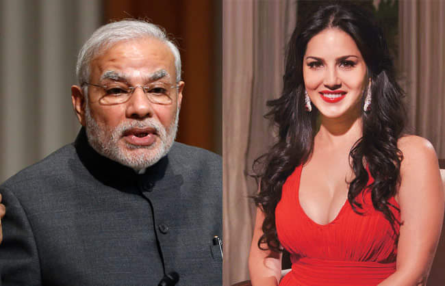 सनी लियोनी, नरेंद्र मोदी 