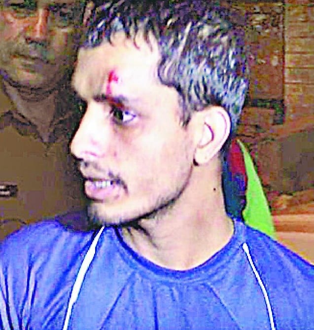  The procession came to recruit young men beaten