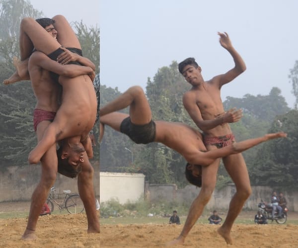 Wrestling in Lucknow mahotsav.