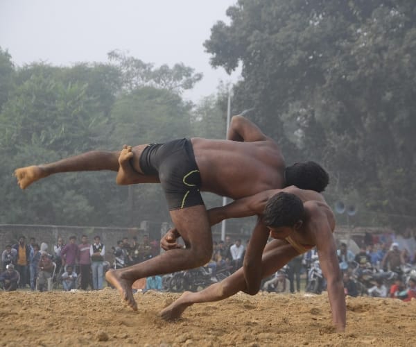 Wrestling in Lucknow mahotsav.