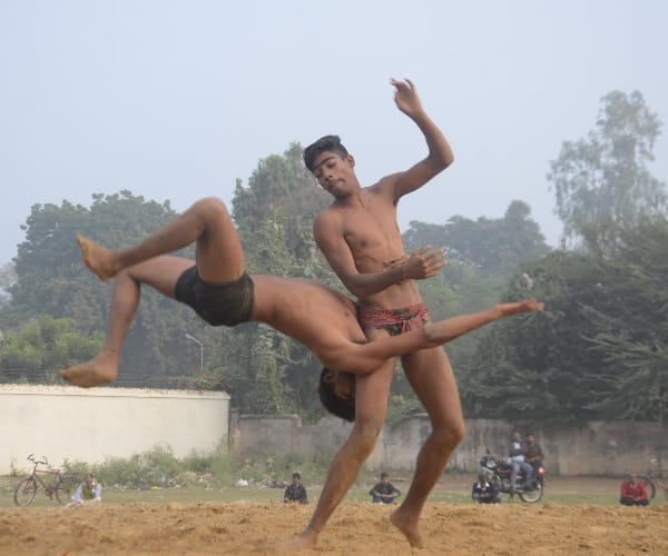 Wrestling in Lucknow mahotsav.