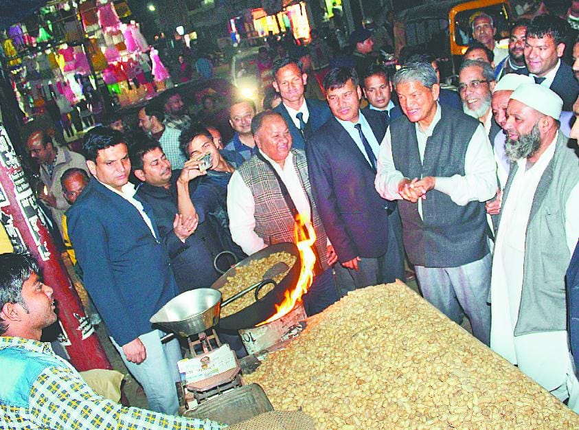 Harish Rawat struck several targets around the city, under the pretext of