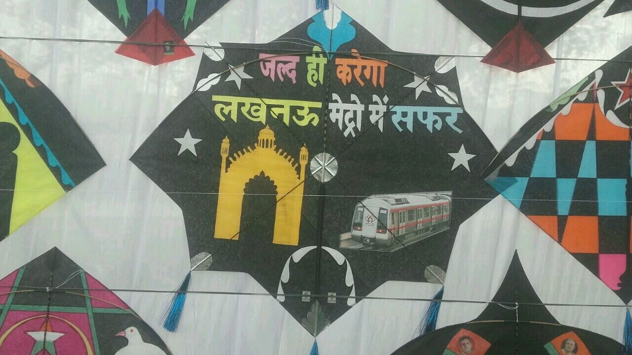 kite festival in Lucknow.