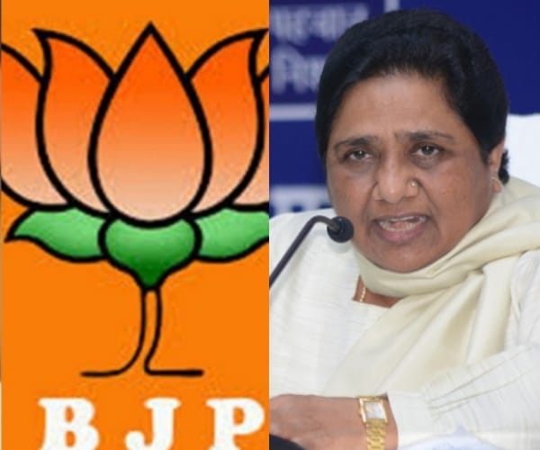 BJP attacks back at mayawati.