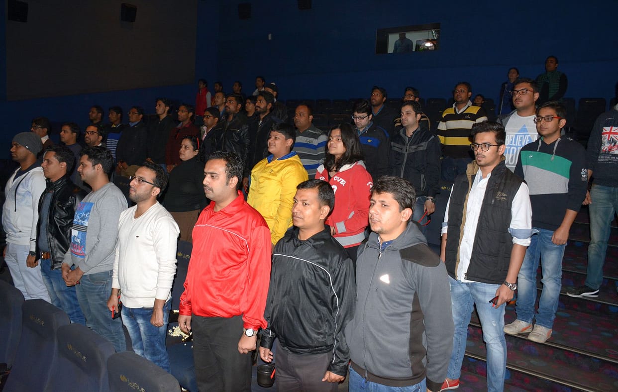 starting national anthem in theater