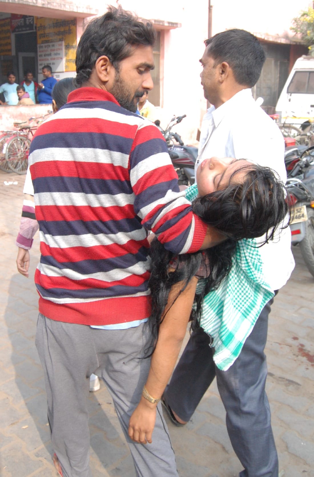 Acid attack on two girls were going to school