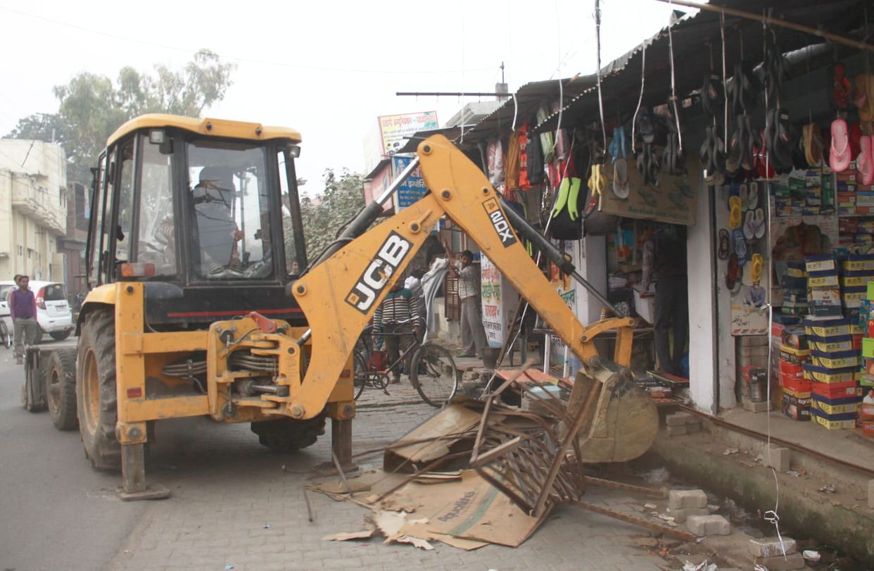 Police and authorities Got encroachment