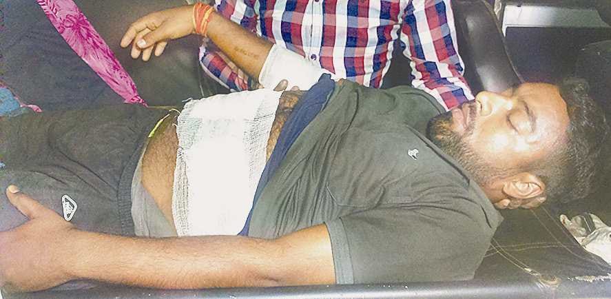 BJP workers shot in prkash nagar