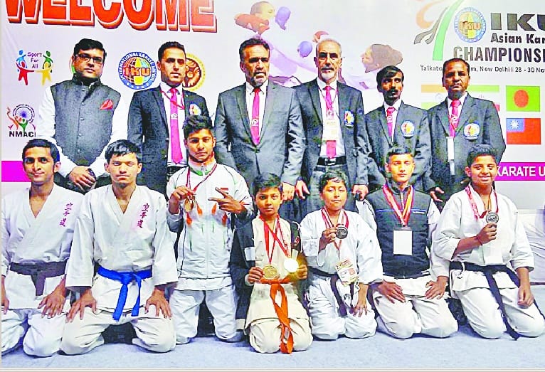 Karate won four gold, three silver