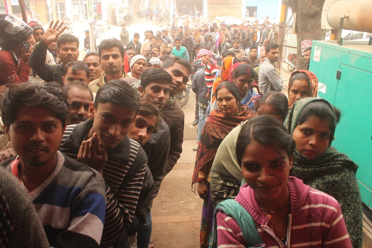 Angry at not getting the money, the bank closed, many places commotion