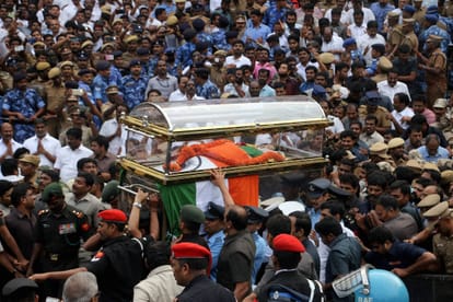 Amma was buried near the tomb of MGR