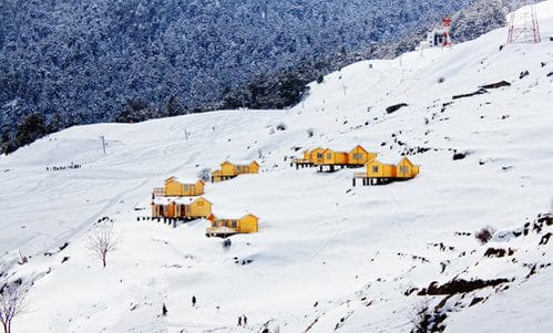 honeymoon hut in auli