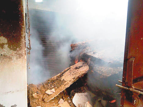 Paper warehouse fire, the loss of millions