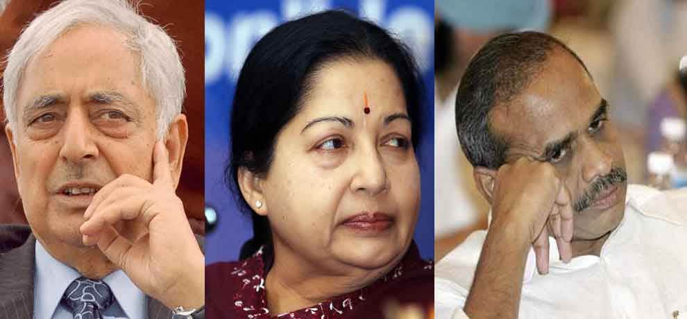 chief ministers who died while there tenure