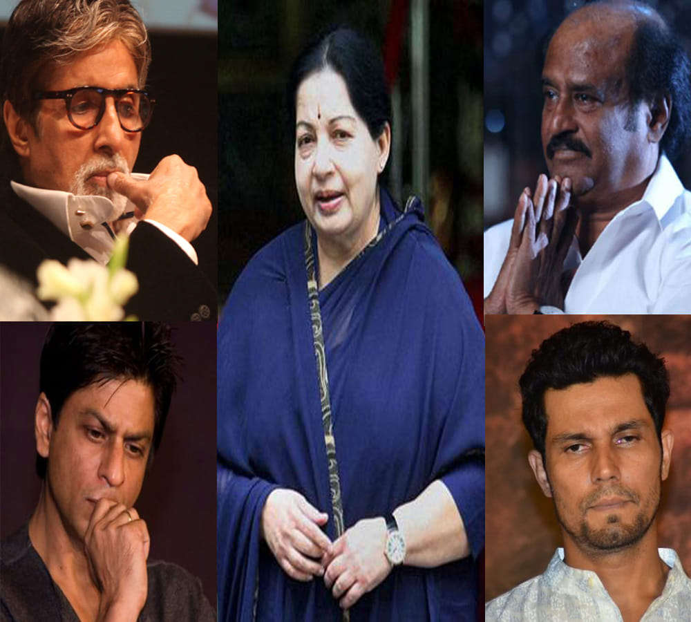 Bollywood condoles Jayalalithaa's death