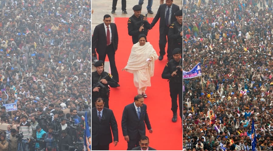 mayawati rally on ambedkar parinirvan diwas in lucknow