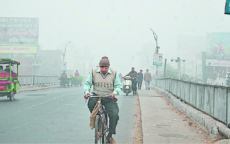 Fog and chilly winds