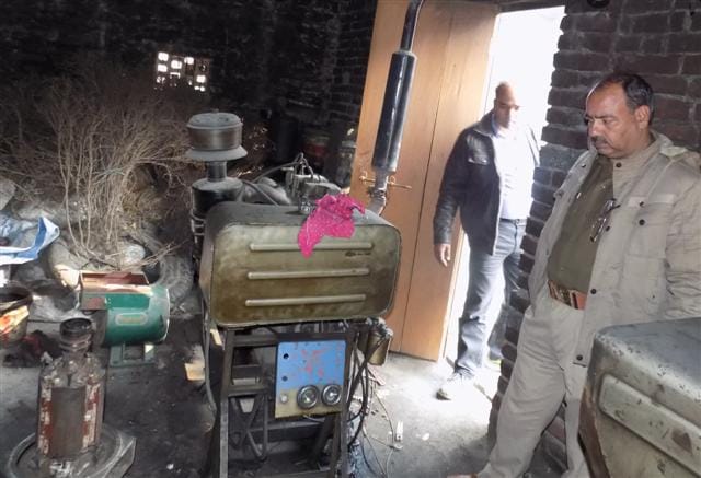Wall cut theft of millions of factory machinery