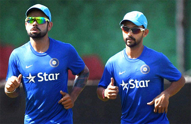 Indian Cricket Team Playing With Rubber Balls in Wankhede