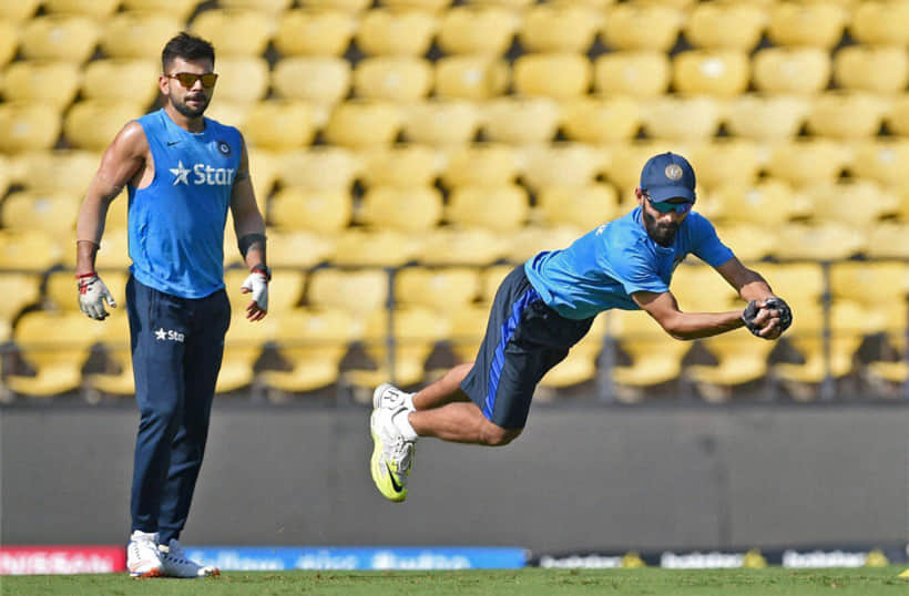 Indian Cricket Team Playing With Rubber Balls in Wankhede