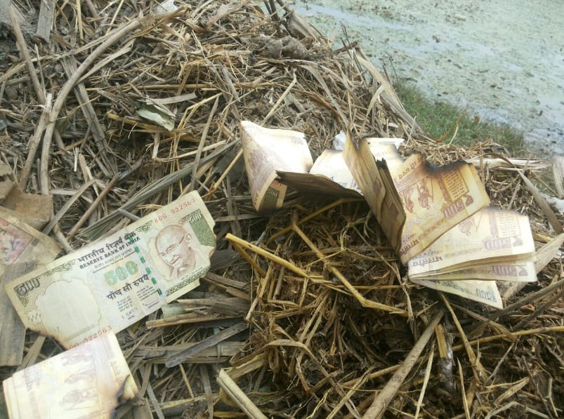  500-500 on the garbage dump near the River at half-burnt notes