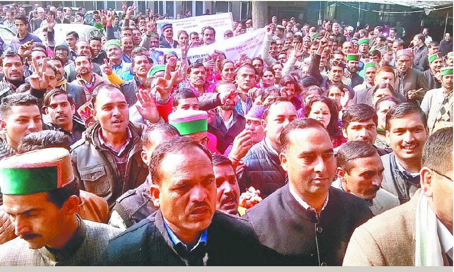 aggitation againest bjp mla