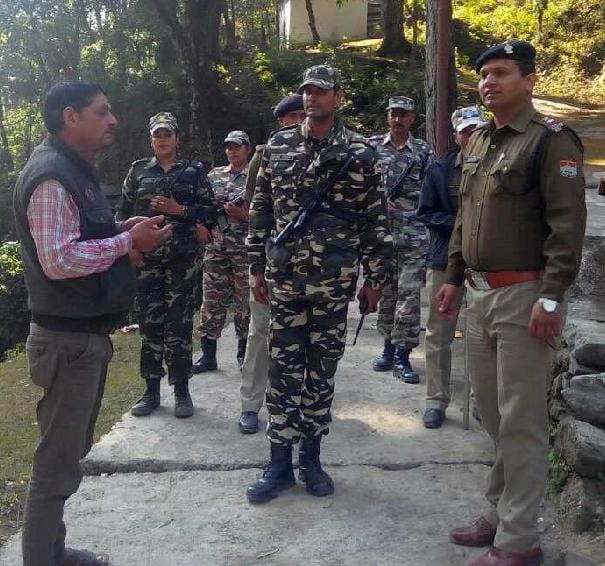 SSB and police Kanbing