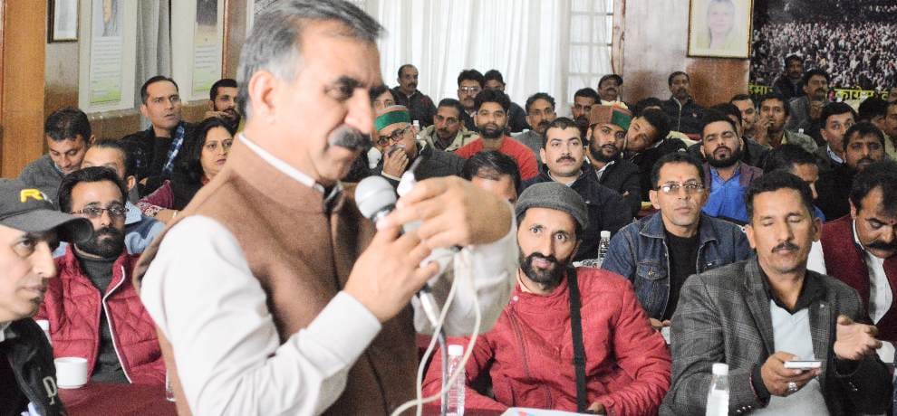 HPCC Chief sukhwinder singh sukhu statement over use of social media