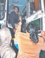 roadways bus, driver, police arrest, passengers tense, kaithal