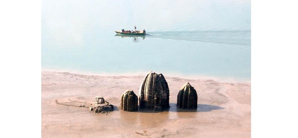rehabilitation of the submerged temples in Govindsagar dam