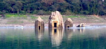 rehabilitation of the submerged temples in Govindsagar dam