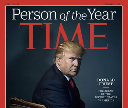 Time person of the year winner Donald trump  