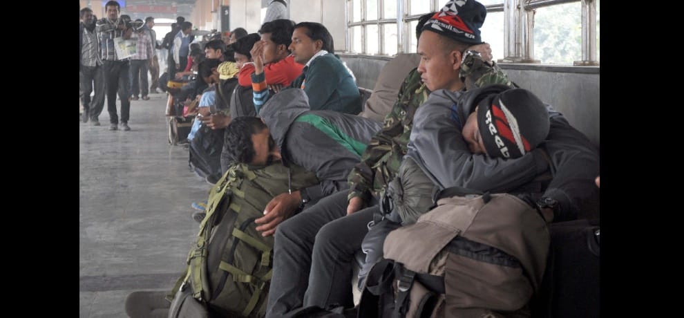 passengers were suffering from fog