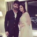 shahid kapoor and mira rajput at coffee with karan set