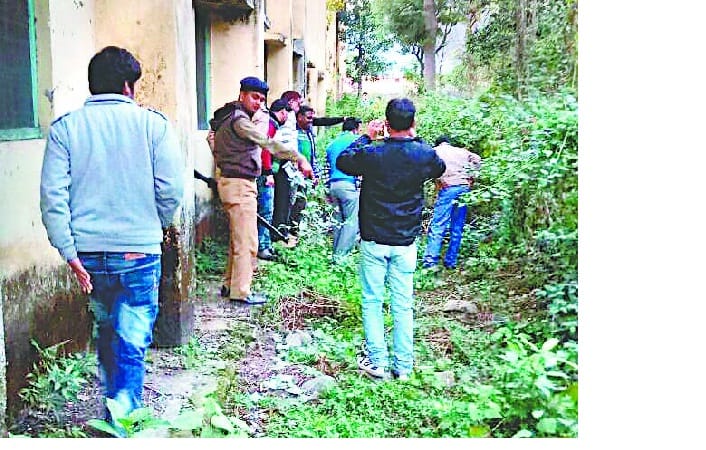 Information created a stir by appearing leopard degree college campus