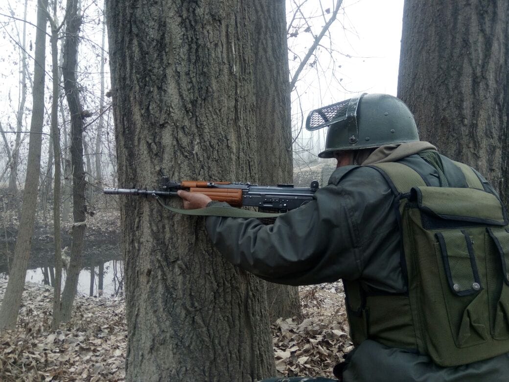 visuals of encounter site deffered from Anantnag of jammu and kashmir