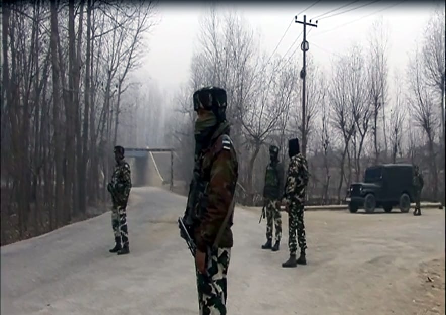 visuals of encounter site deffered from Anantnag of jammu and kashmir