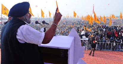 SAD's SYL rally on CM Badal's 89th birthday begins in Moga
